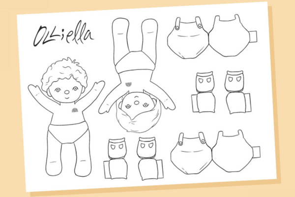 Coloring Magic with Paper Dinkum Dolls