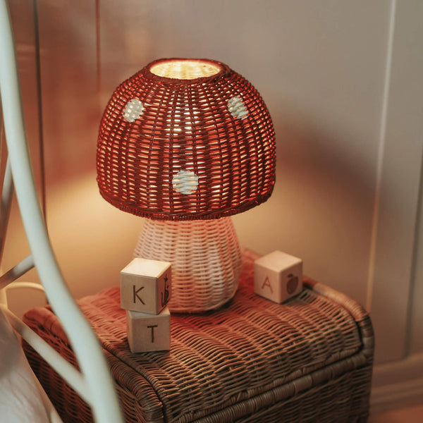 Toadstool Lamp - Red