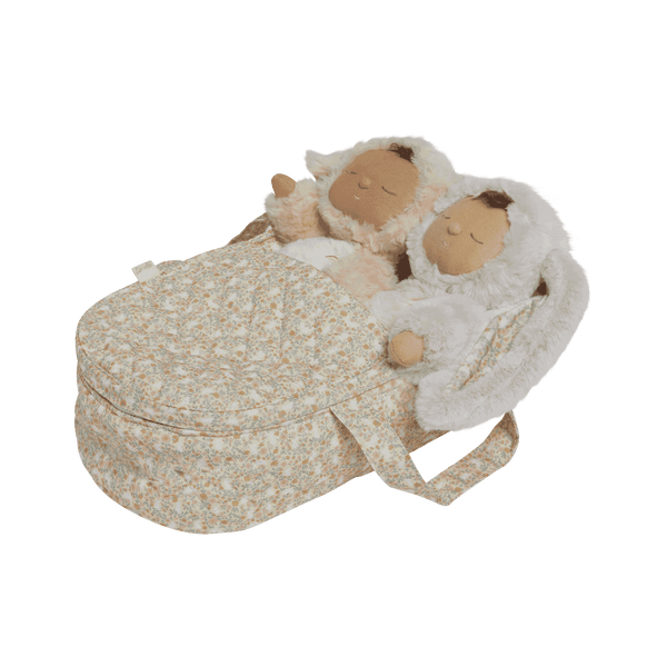 Dinkum Dolls Quilted Carry Cot - Garden Floral