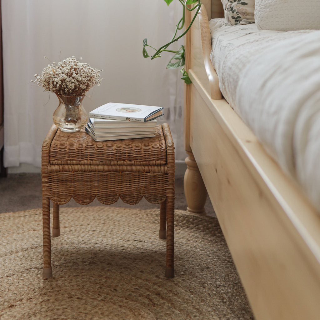 Petal Storie Stool - Natural – Olli Ella USA