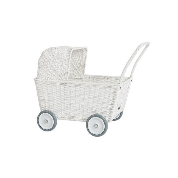 Rattan Strolley - White