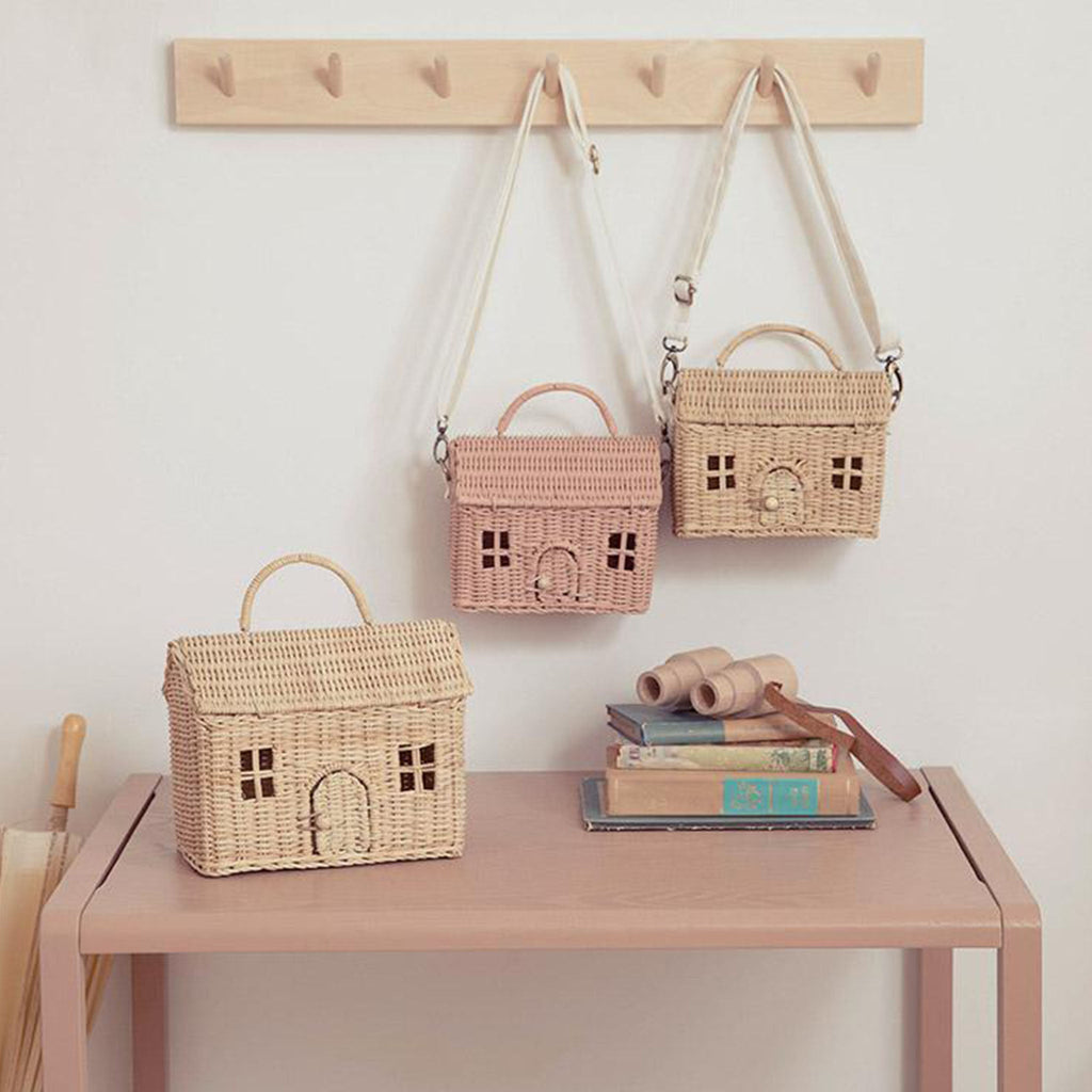 新品olliella casa clutch straw かごバッグオリエラ