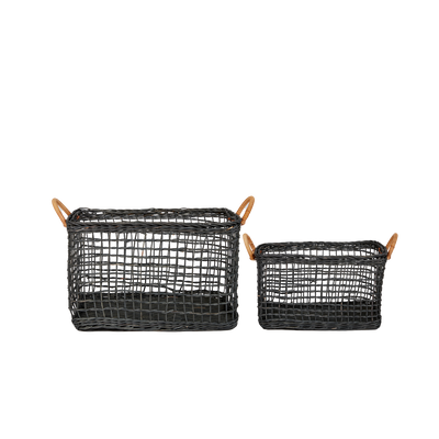 Rattan Cabouche Basket - Ink