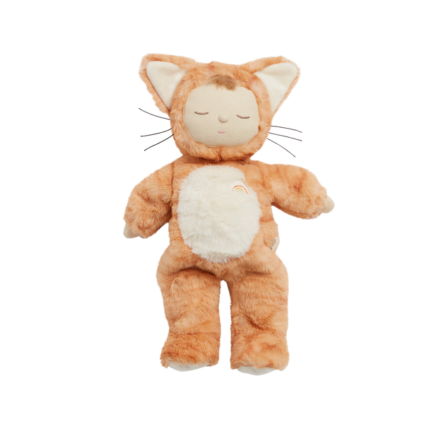 ginger tabby cat, soft plush toy doll for kids