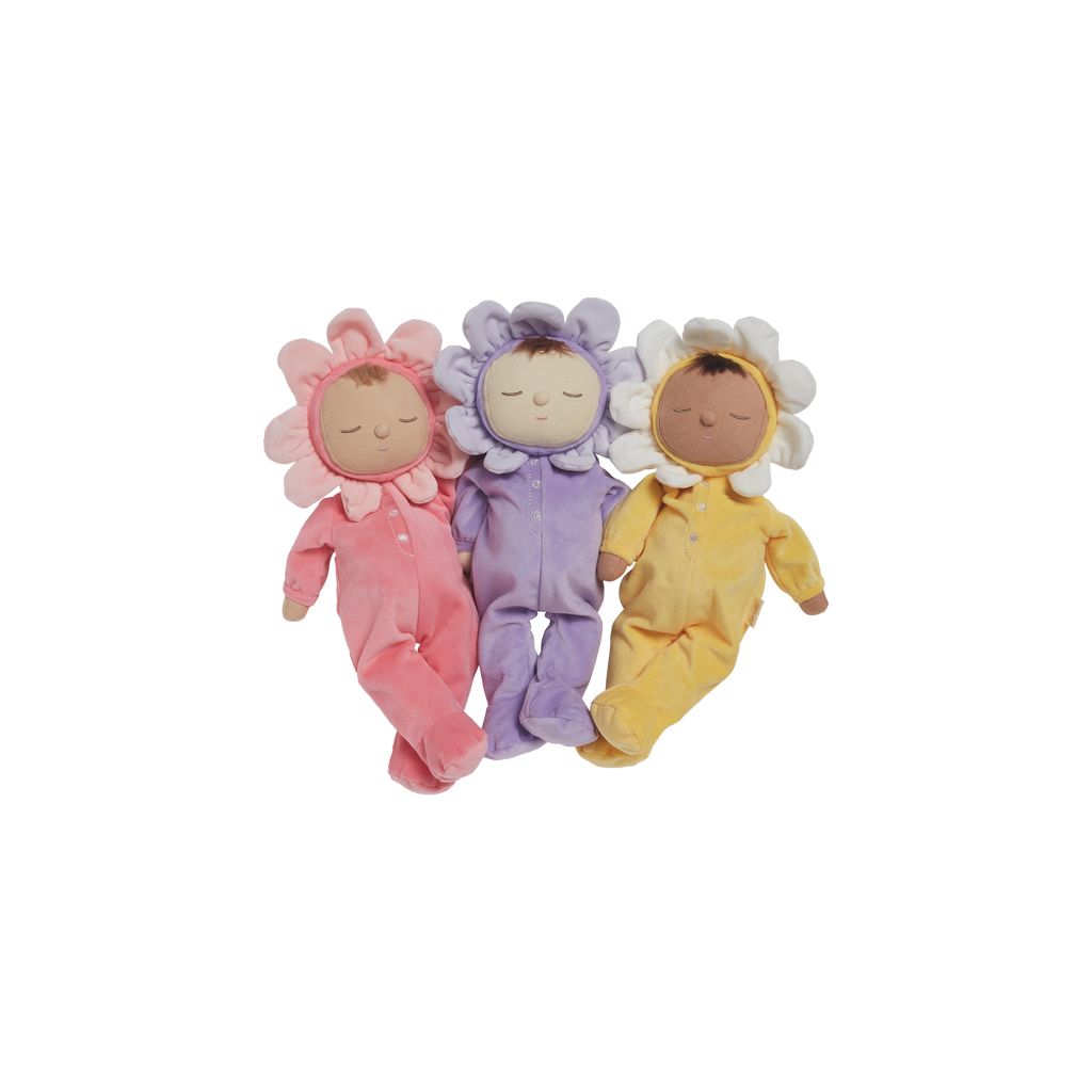 子供の縫いぐるみですfd Petal Dozy Dinkums - Twinkle - Fuchsia – Olli Ella USA