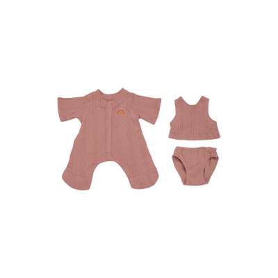 Dinkum Dolls Pointelle PJ Set - Rose