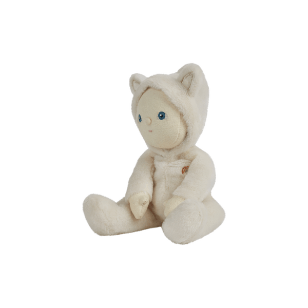 An adorable fox plush doll from the Dinky Dinkums Forest Friends collection, perfect for snuggling and imaginative play. Collectable, soft and cuddly woodland toy, ideal bedtime companion for toddlers.
