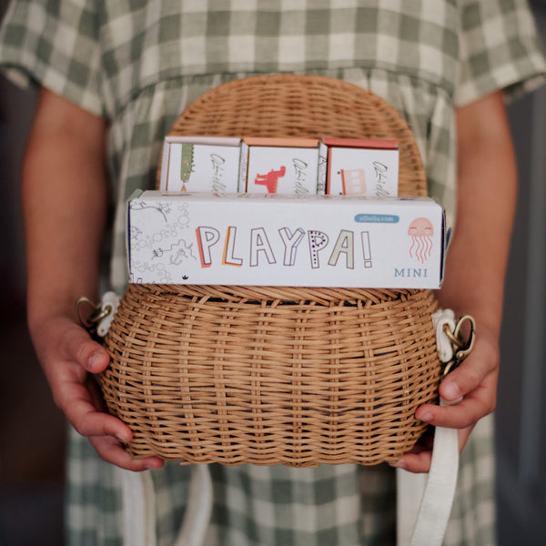 Playpa Paper Mini in Ocean theme, featuring fun and engaging ocean designs for kids to color and decorate. Ideal for creative play, kids' activity paper roll.