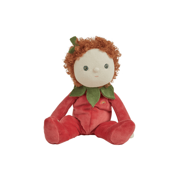 An adorable poinsettia plush doll from the Dinky Dinkums Forest Friends collection, perfect for snuggling and imaginative play. Collectable, soft and cuddly woodland toy, ideal bedtime companion for toddlers.