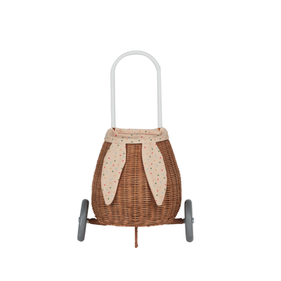 Rattan Bunny Luggy with Lining - Gumdrop