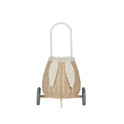 Rattan Bunny Luggy with Lining - Pansy