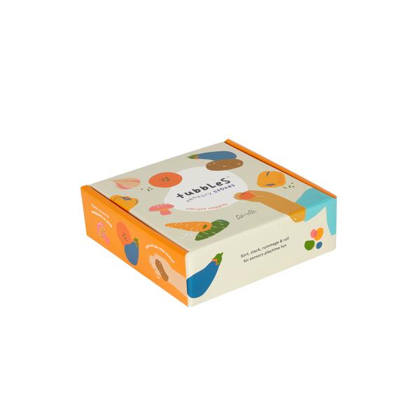 Tubbles - Sensory Stones - Vibrant Veggies