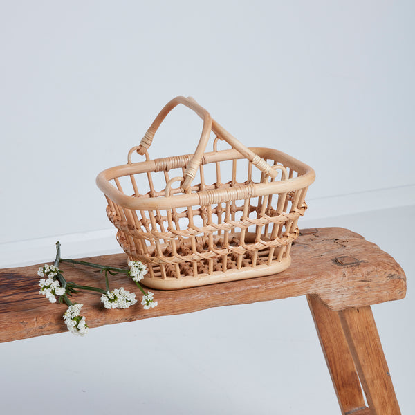 Rattan Tarry Basket - Wheat