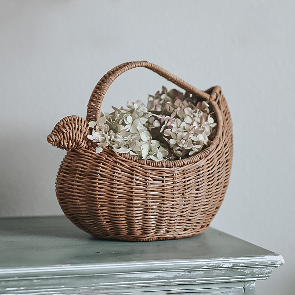 Olli Ella Rattan Egg Basket Bag – Serafina