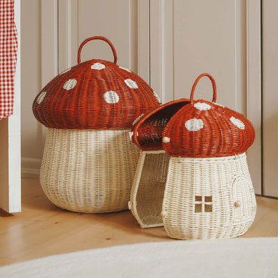 Mushroom Storage Basket - Red video