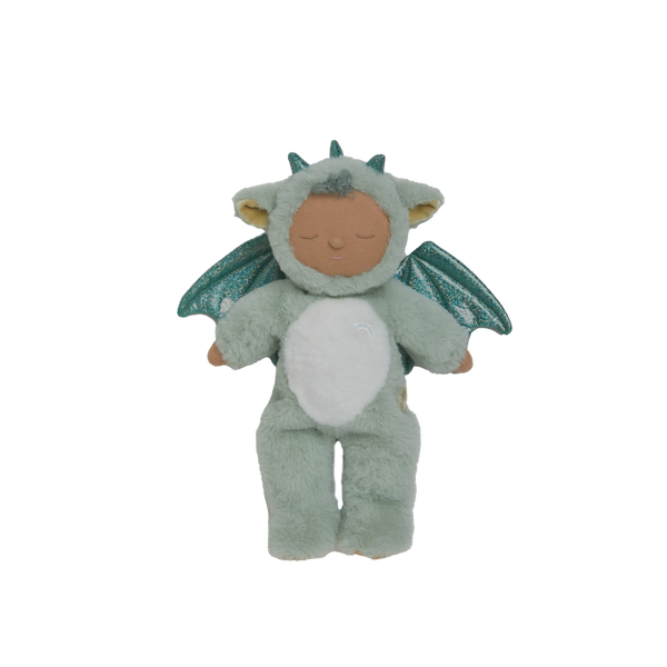 Green baby dragon plush toy