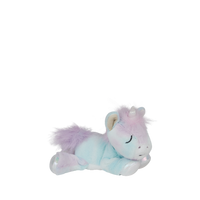 Rainbow unicorn plush toy with pacifier