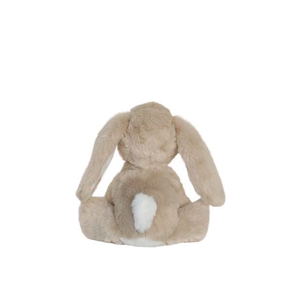 Plush toy rabbit on a white background