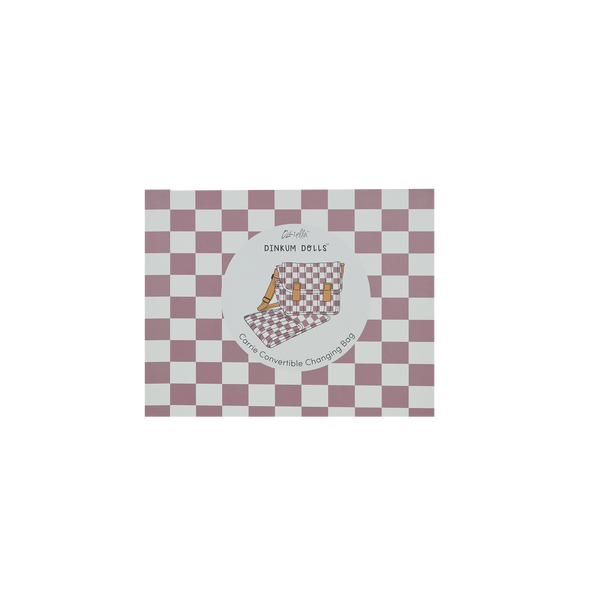 Box for Olli Ella Carrie Changing Set - Purple Check