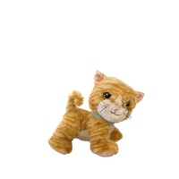 Plush toy cat with a white background
