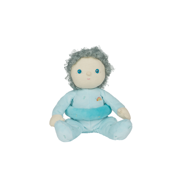 Franny Frosting, our blue donut-themed mini plush toy. Collectable, Soft and cuddly, and snuggled in a non-removable velvet onesie, Franny Frosting is a must have in your toy collection.