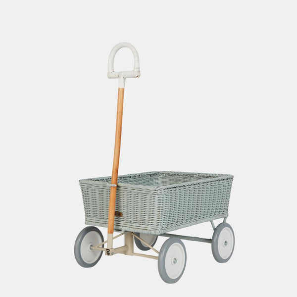 Rattan Wonder Wagon - Vintage Blue