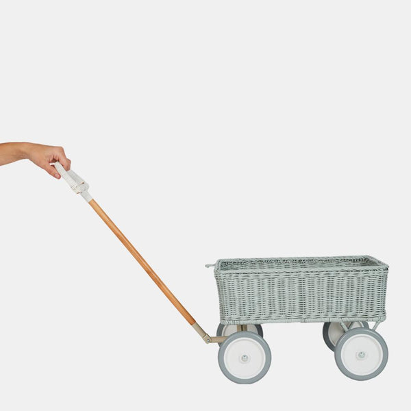 Rattan Wonder Wagon - Vintage Blue