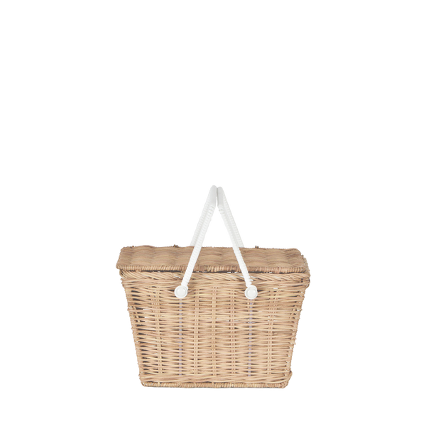 Piki Rattan Basket - Straw