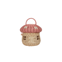 Rattan Mushroom Basket - Musk