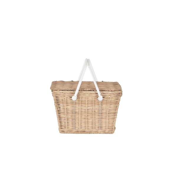 Piki Rattan Basket - Straw