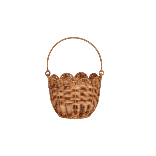 Rattan Tulip Carry Basket - Natural