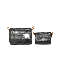 Rattan Cabouche Basket - Ink