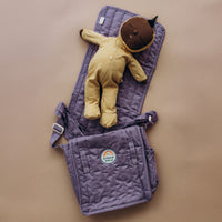 Olli Ella doll play lavender purple change mats and bag. Use with our dinkum dolls for imaginative doll play.