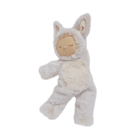 Meet Cozy Dinkum Fenix Fox, a cuddly fox plush toy designed for warmth and coziness. This plush fox has a posable body, sweet embroidered face, tuft of hair, and wears a non-removable suit, making it Ideal for snuggling and imaginative play.