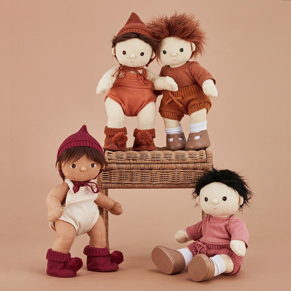Dinkum Doll Knit Set - Plum