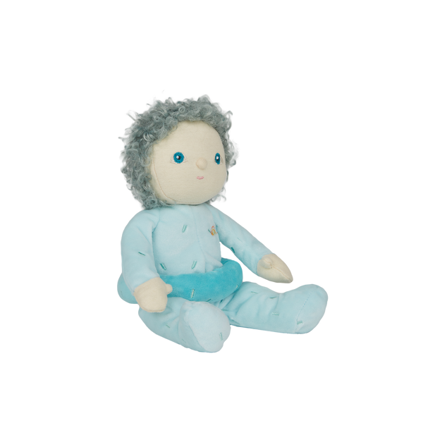 Franny Frosting, our blue donut-themed mini plush toy. Collectable, Soft and cuddly, and snuggled in a non-removable velvet onesie, Franny Frosting is a must have in your toy collection.