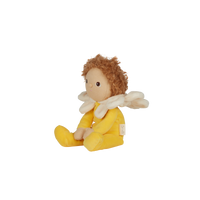 Olli Ella Blossom Buds Dinky Dinkum Daisy Yellow Flower Doll sitting side on