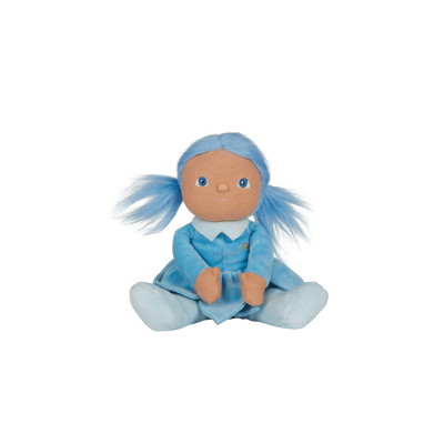 Olli Ella Blossom Buds Dinky Dinkum Iris blue flower doll sitting