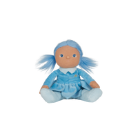 Olli Ella Blossom Buds Dinky Dinkum Iris blue flower doll  sitting