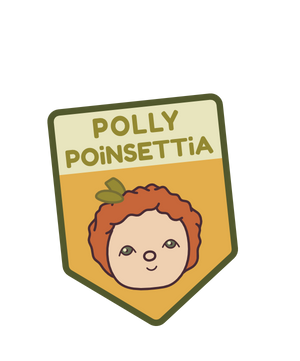 Dinky Dinkums - Polly Poinsettia badge