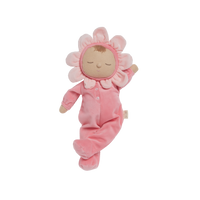 Charming Twinkle Fuchsia Dozy Dinkums plush flower doll by Olli Ella. Ideal for imaginative play and comfort, crafted from durable, child-friendly fabrics.