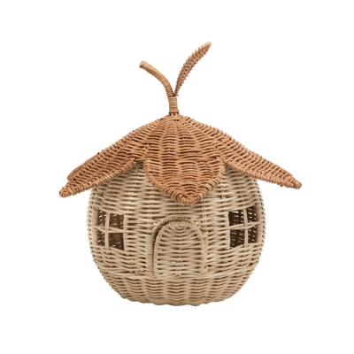 Rattan fairy basket for kids toys and imaginative play.