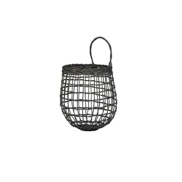 Rattan Onion Basket Duo - Ink