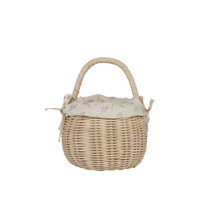 Rattan Berry Basket with Lining