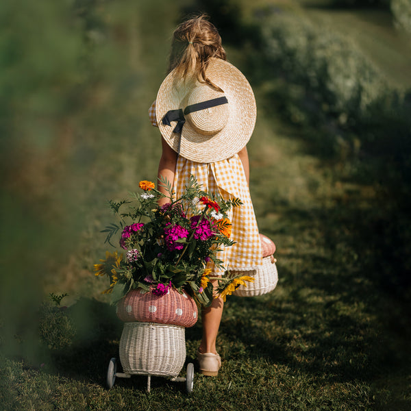 Rattan Mushroom Luggy - Musk