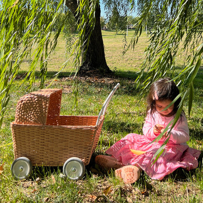 Rattan Strolley - Seashell Pink