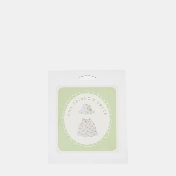 Dinkum Dolls Cotton Una Rainbow Dress Set - Ivory