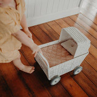 Rattan Strolley - White