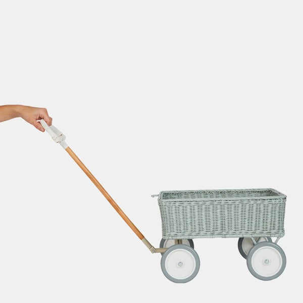 Rattan Wonder Wagon - Vintage Blue