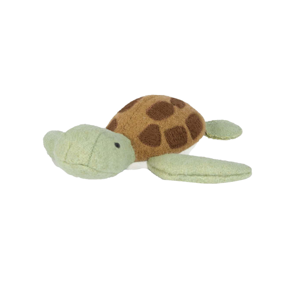 Set of plush felted marine toys for kids. Set of small ocean toys featuring Turtle.